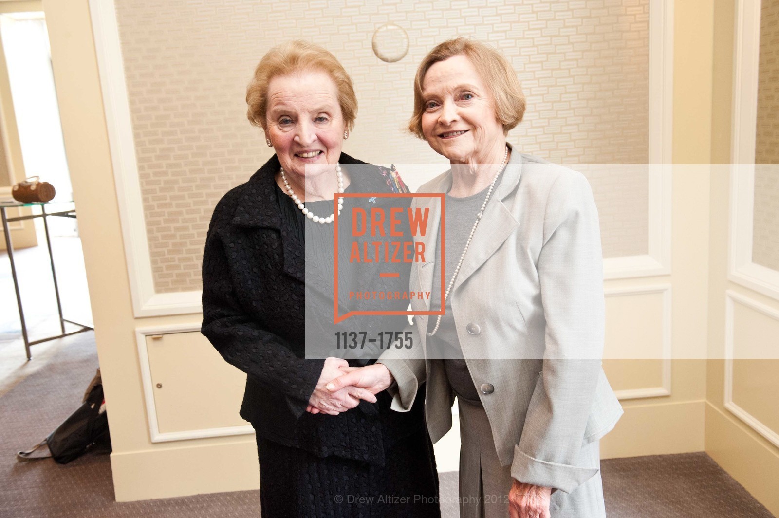 Madeleine Albright, Joan Boyd, SAN FRANCISCO CHILD ABUSE PREVENTION CENTER - 15th Annual Luncheon, US, April 17th, 2012, Photo #1137-1755 Madeleine Albright, Joan Boyd, Photo #1137-1755