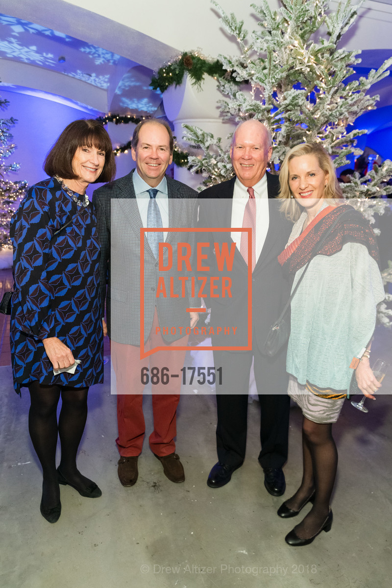 Carolyn Wente, John Hansen, Buck Layton, Katie, Birthday Celebration for Elisa Stephens, The Cannery. 2801 Leavenworth Street, December 18th, 2018, Photo #686-17551 Carolyn Wente, John Hansen, Buck Layton, Katie, Photo #686-17551
