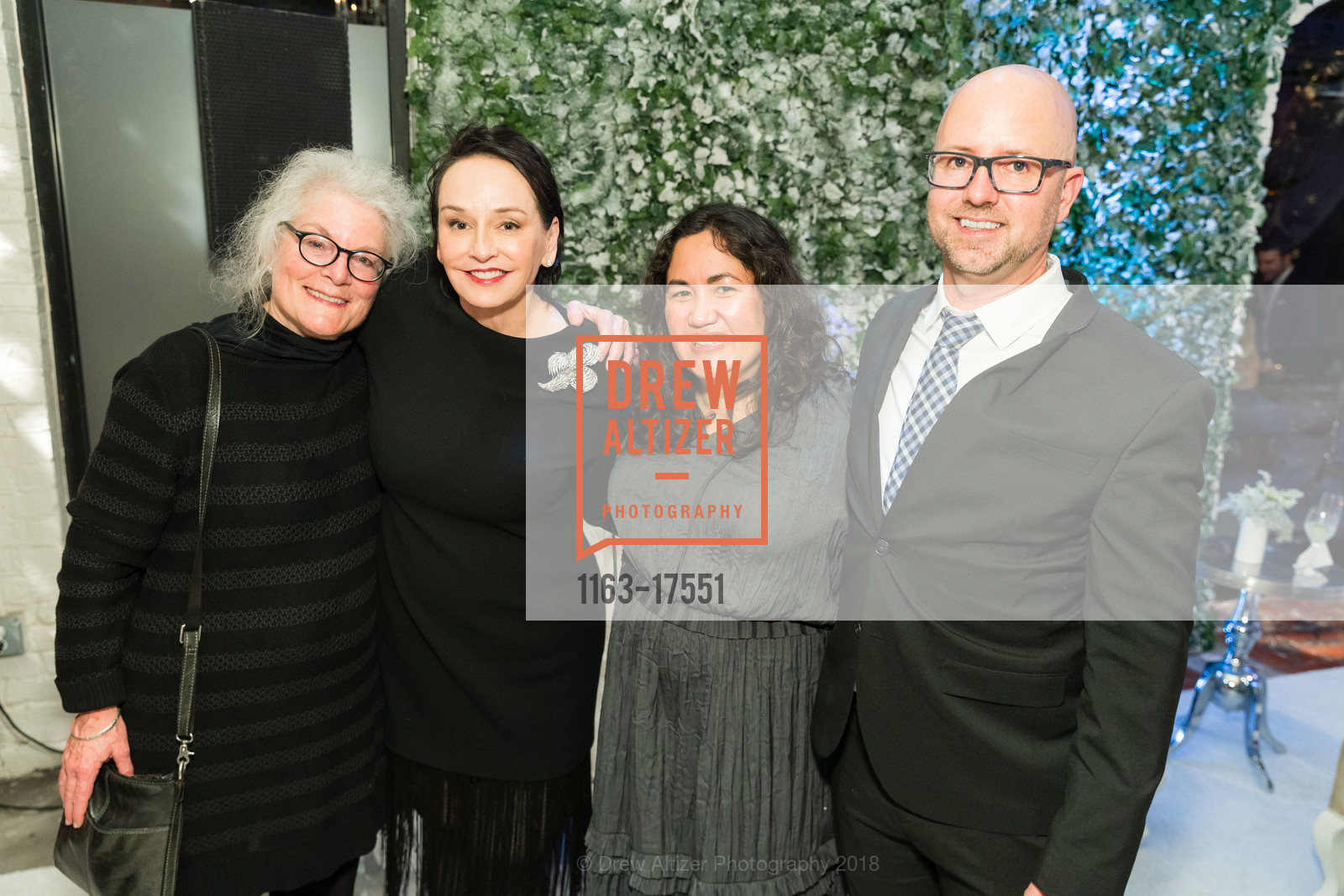 Heather Clendenin, Elisa Stephens, Cheryl Shaeffer, Jason Shaeffer, Birthday Celebration for Elisa Stephens, The Cannery. 2801 Leavenworth Street, December 18th, 2018, Photo #1163-17551 Heather Clendenin, Elisa Stephens, Cheryl Shaeffer, Jason Shaeffer, Photo #1163-17551