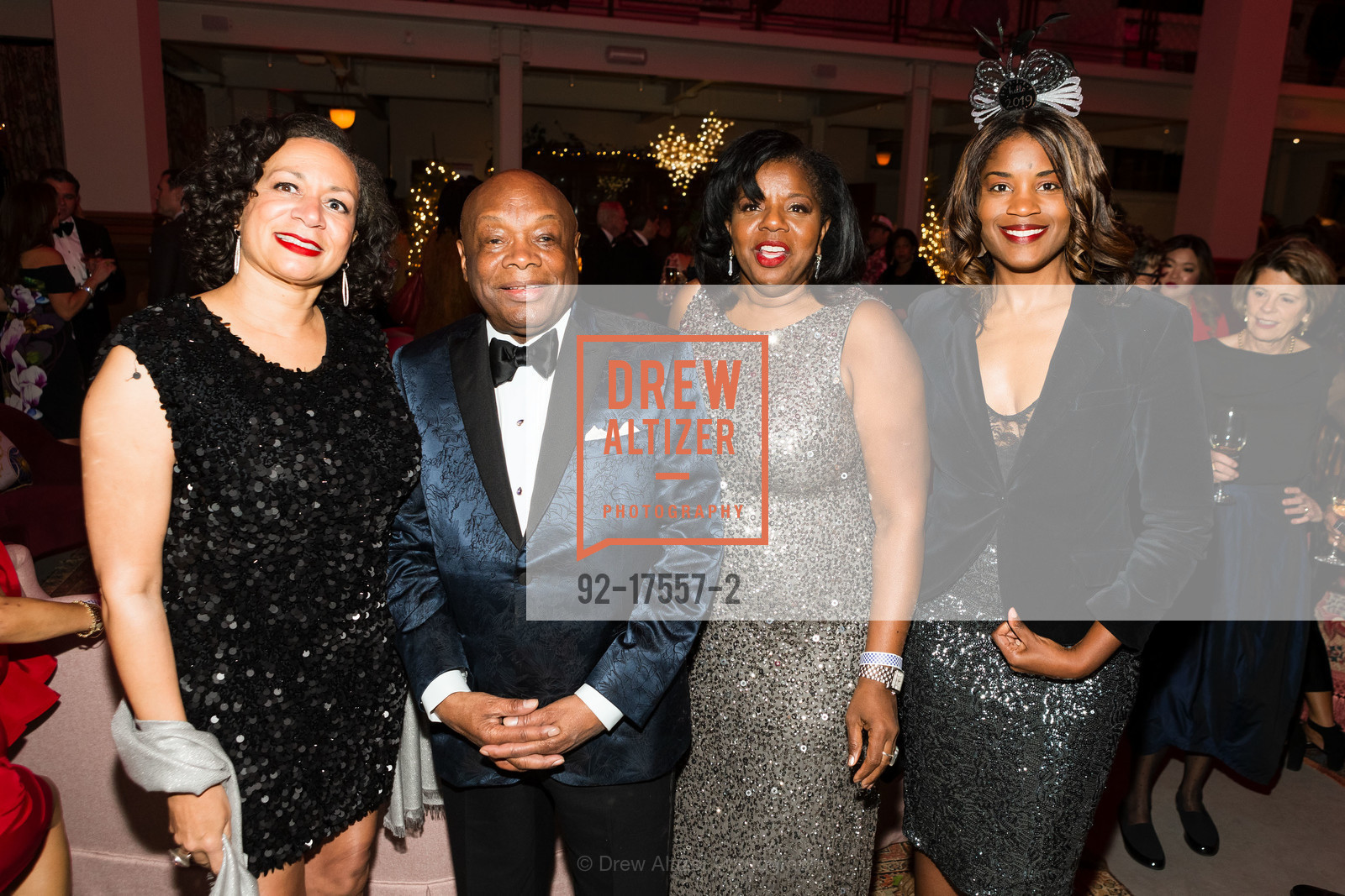 Deirdre Luddington, Willie Brown, Cathy Adams, Tyra Fennell, “Fulking” Fabulous NYE Celebration 2018, Saint Joseph’s Art Society. 1401 Howard St, Photo #92-17557-2 Deirdre Luddington, Willie Brown, Cathy Adams, Tyra Fennell, Photo #92-17557-2