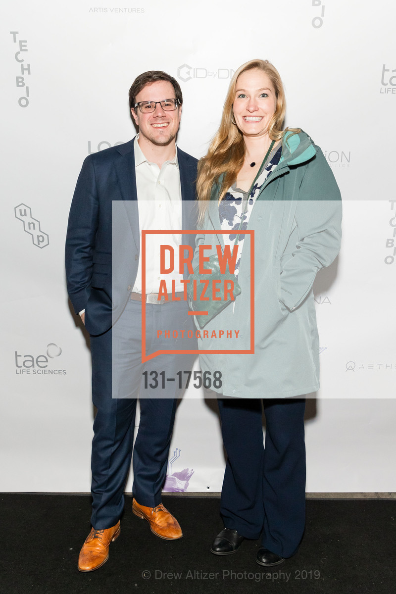 Max Bastien, Kiki Broe, TechBio 2019, Merchant's Exchange Club. 75 Leidesdorff Street, January 7th, 2019, Photo #131-17568 Max Bastien, Kiki Broe, Photo #131-17568