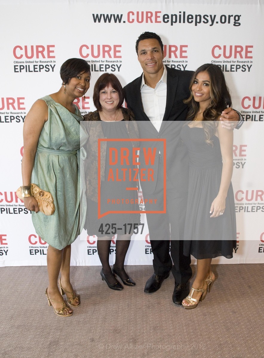 Carmita Vaughan, Karen Wentz, Tony Gonzalez, October Russell-Gonzalez, 2nd Annual SF Benefit for CURE -- Citizens United for Research in Epilepsy, US, April 17th, 2012, Photo #425-1757 Carmita Vaughan, Karen Wentz, Tony Gonzalez, October Russell-Gonzalez, Photo #425-1757
