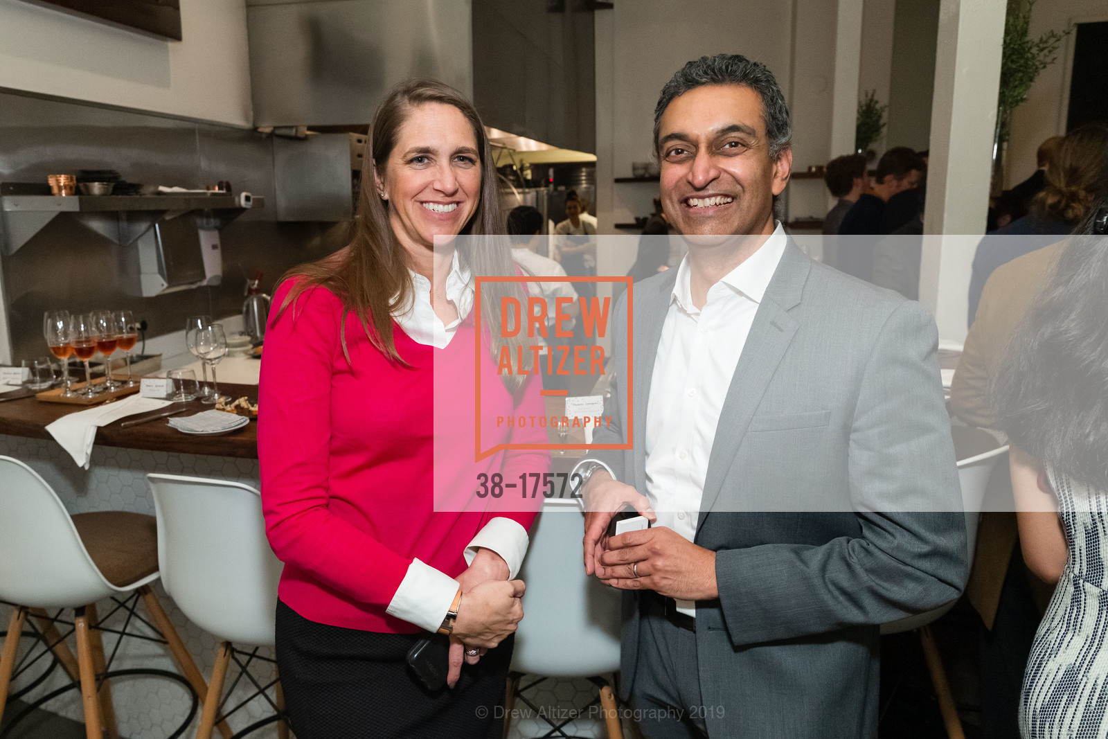 Stacey Davis, Raghav Chari, ARTIS Ventures Annual JPM Dinner 2019, Petit Crenn. 609 Hayes Street, January 9th, 2019, Photo #38-17572 Stacey Davis, Raghav Chari, Photo #38-17572