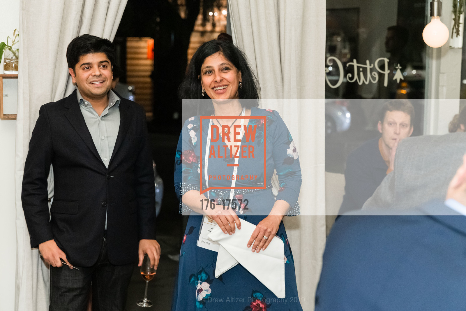 Vas Bailey, Rekha Hemrajani, ARTIS Ventures Annual JPM Dinner 2019, Petit Crenn. 609 Hayes Street, January 9th, 2019, Photo #176-17572 Vas Bailey, Rekha Hemrajani, Photo #176-17572