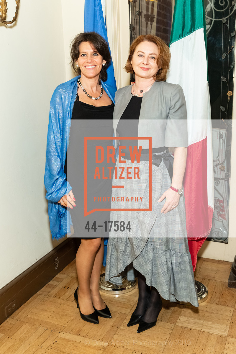 Isabella Polenghi-Gross, Laura Capuzzi, Grand Officer of the Order of the Star of Italy bestowed on Maria Manetti Shrem, Consulate General of Italy. 2151 Broadway, January 14th, 2019, Photo #44-17584 Isabella Polenghi-Gross, Laura Capuzzi, Photo #44-17584