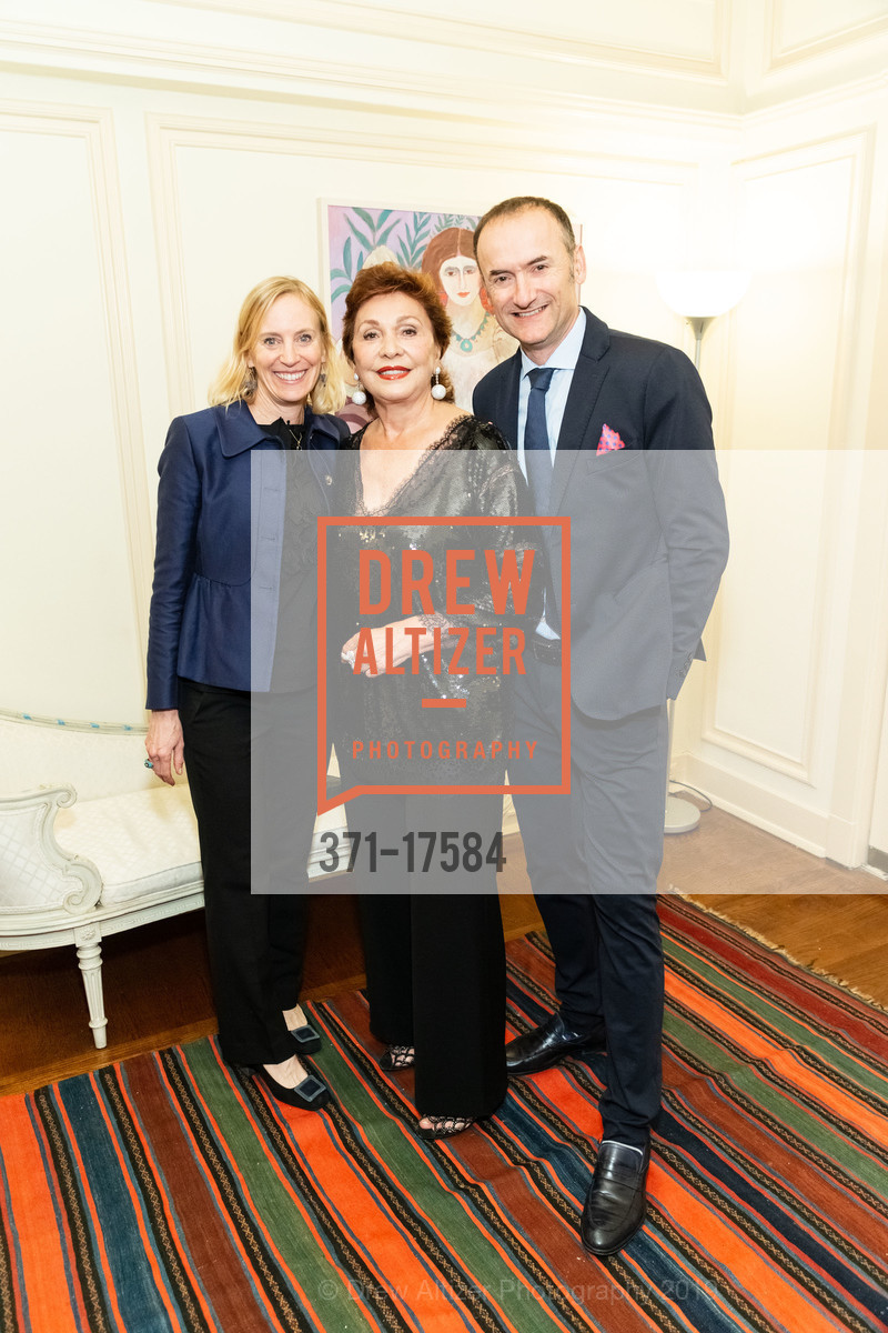 Katherine Bini, Maria Manetti Shrem, Stefano Bini, Grand Officer of the Order of the Star of Italy bestowed on Maria Manetti Shrem, Consulate General of Italy. 2151 Broadway, January 14th, 2019, Photo #371-17584 Katherine Bini, Maria Manetti Shrem, Stefano Bini, Photo #371-17584