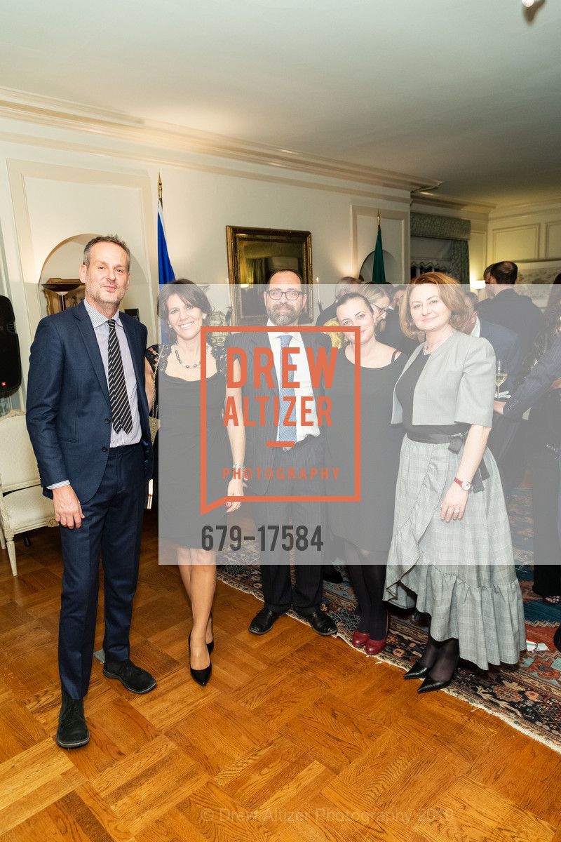 Michele Masneri, Isabella Polenghi-Gross, Anna Maria di Giorgio, Laura Capuzzi, Grand Officer of the Order of the Star of Italy bestowed on Maria Manetti Shrem, Consulate General of Italy. 2151 Broadway, January 14th, 2019, Photo #679-17584 Michele Masneri, Isabella Polenghi-Gross, Anna Maria di Giorgio, Laura Capuzzi, Photo #679-17584