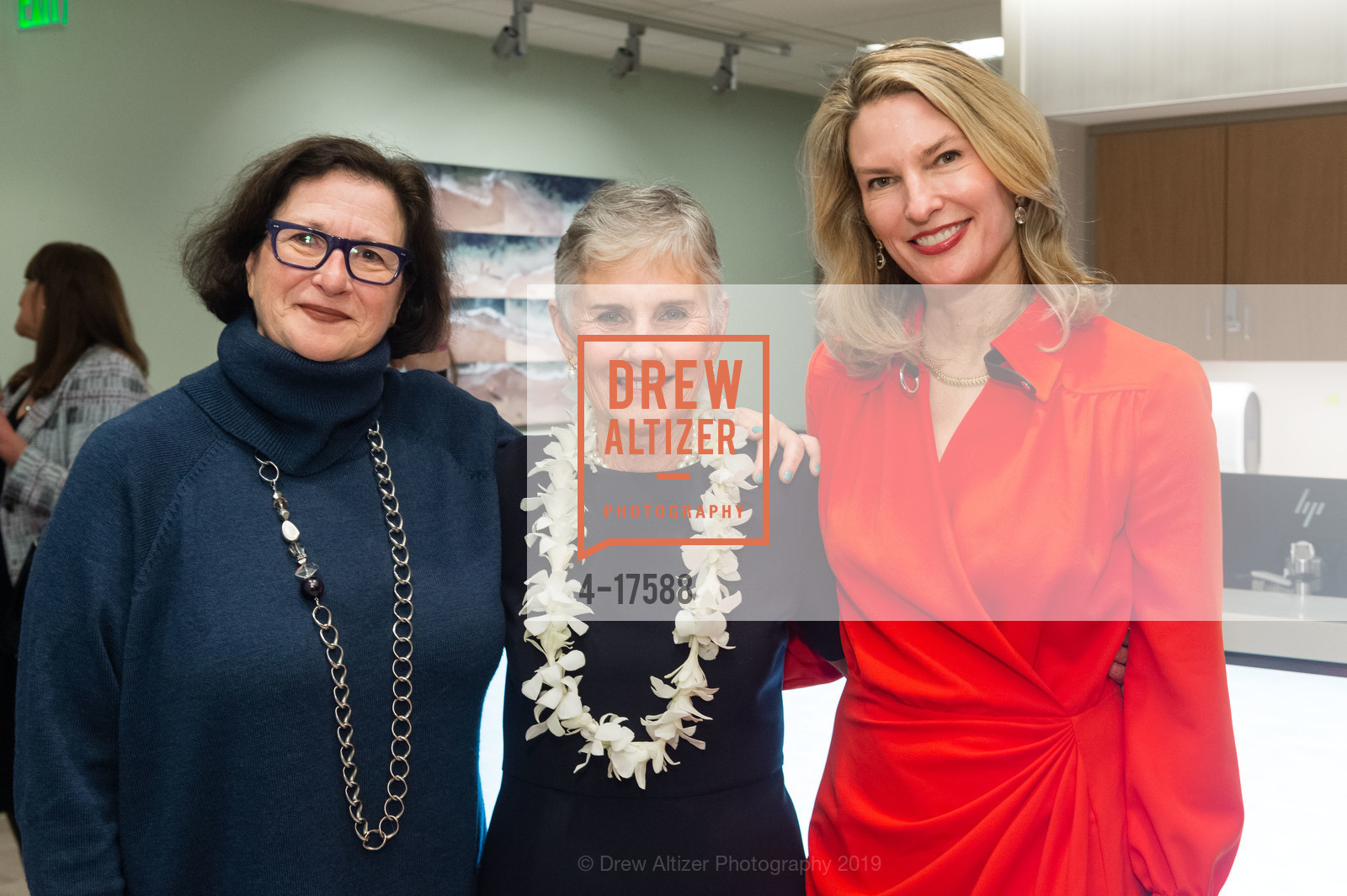 Barb Silver, Connie Mardikian, Mindy Henderson, CPMC Women's and Children's Luncheon Opening event, CPMC Hospital. Van Ness and Geary, January 16th, 2019, Photo #4-17588 Barb Silver, Connie Mardikian, Mindy Henderson, Photo #4-17588