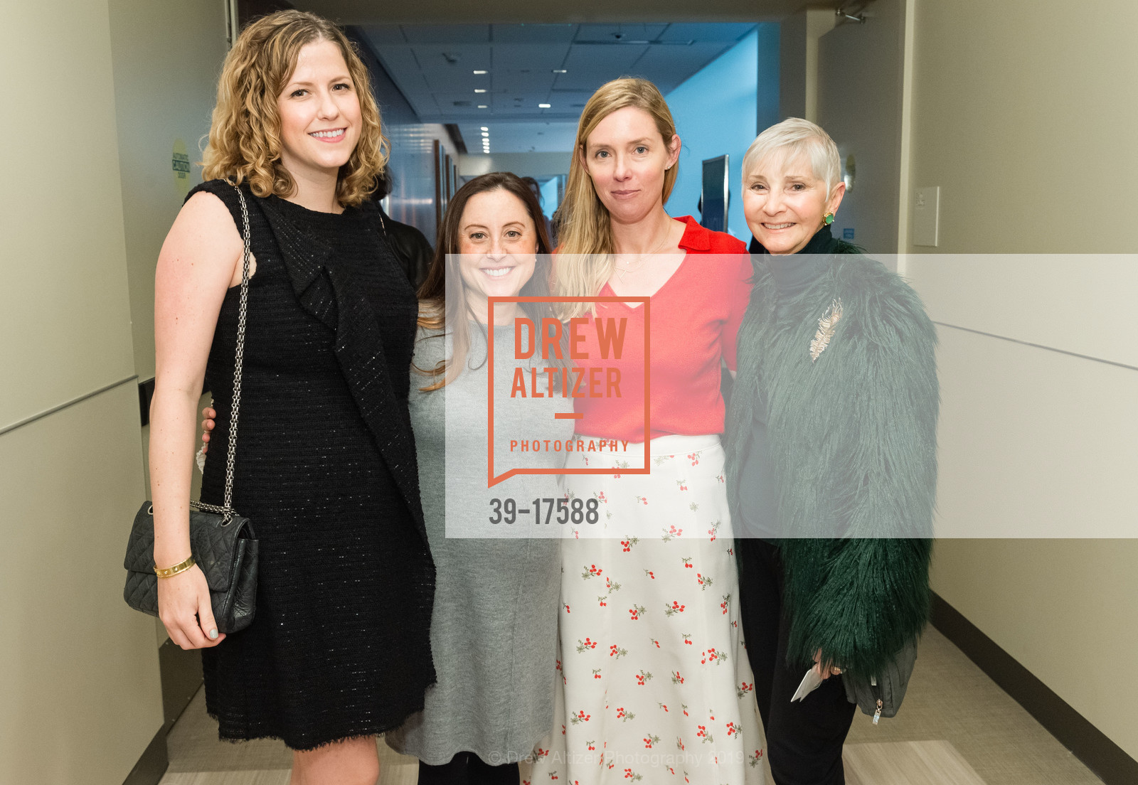Lily Bowles, Morgan Gwin, Adrianne Rogers, Gail Glasser, CPMC Women's and Children's Luncheon Opening event, CPMC Hospital. Van Ness and Geary, January 16th, 2019, Photo #39-17588 Lily Bowles, Morgan Gwin, Adrianne Rogers, Gail Glasser, Photo #39-17588
