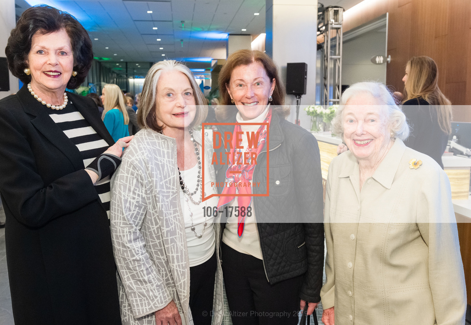 Helene Ettelson, Katie Cardinal, Cecilia Herbert, Barbara Bentley, CPMC Women's and Children's Luncheon Opening event, CPMC Hospital. Van Ness and Geary, January 16th, 2019, Photo #106-17588 Helene Ettelson, Katie Cardinal, Cecilia Herbert, Barbara Bentley, Photo #106-17588