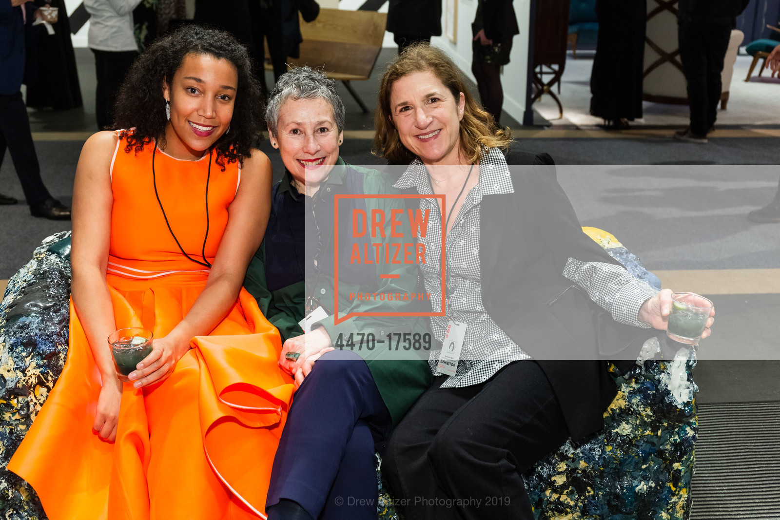 Victoria Rogers, Christina, Amanda Weil, FOG Design + Art Fair 2019, Fort Mason Center, Festival Pavilion, January 16th, 2019, Photo #4470-17589 Victoria Rogers, Christina, Amanda Weil, Photo #4470-17589