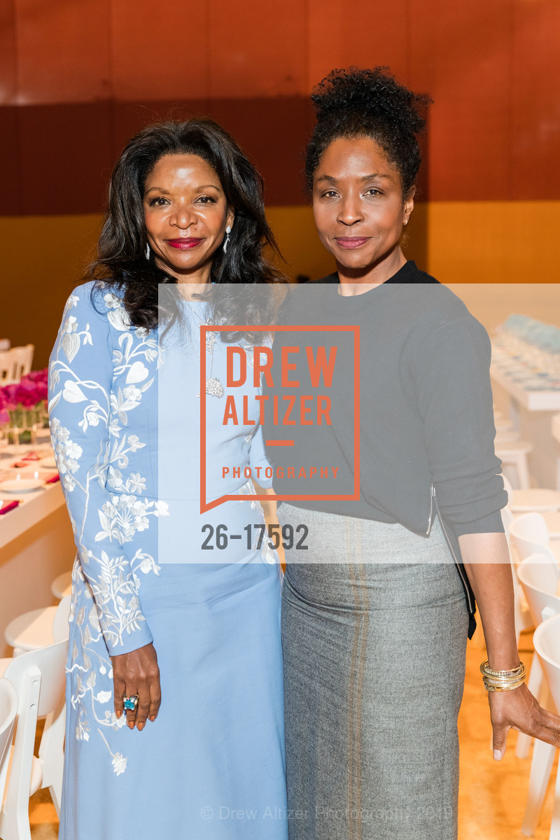 Pamela Joyner, Lorna Simpson, FOG Design+Art 2019 Innovators Luncheon, Fort Mason Festival Pavilion, January 17th, 2019, Photo #26-17592 Pamela Joyner, Lorna Simpson, Photo #26-17592