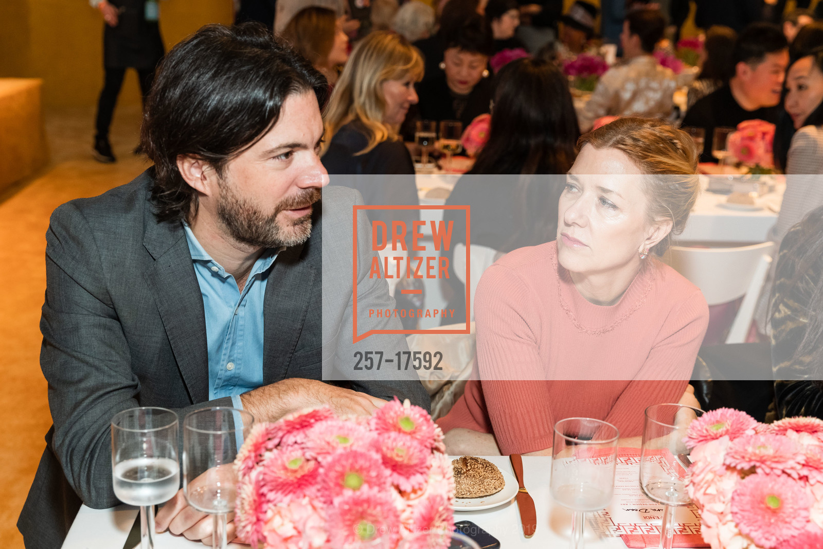 Max Falkenstein, Lara Deam, FOG Design+Art 2019 Innovators Luncheon, Fort Mason Festival Pavilion, January 17th, 2019, Photo #257-17592 Max Falkenstein, Lara Deam, Photo #257-17592