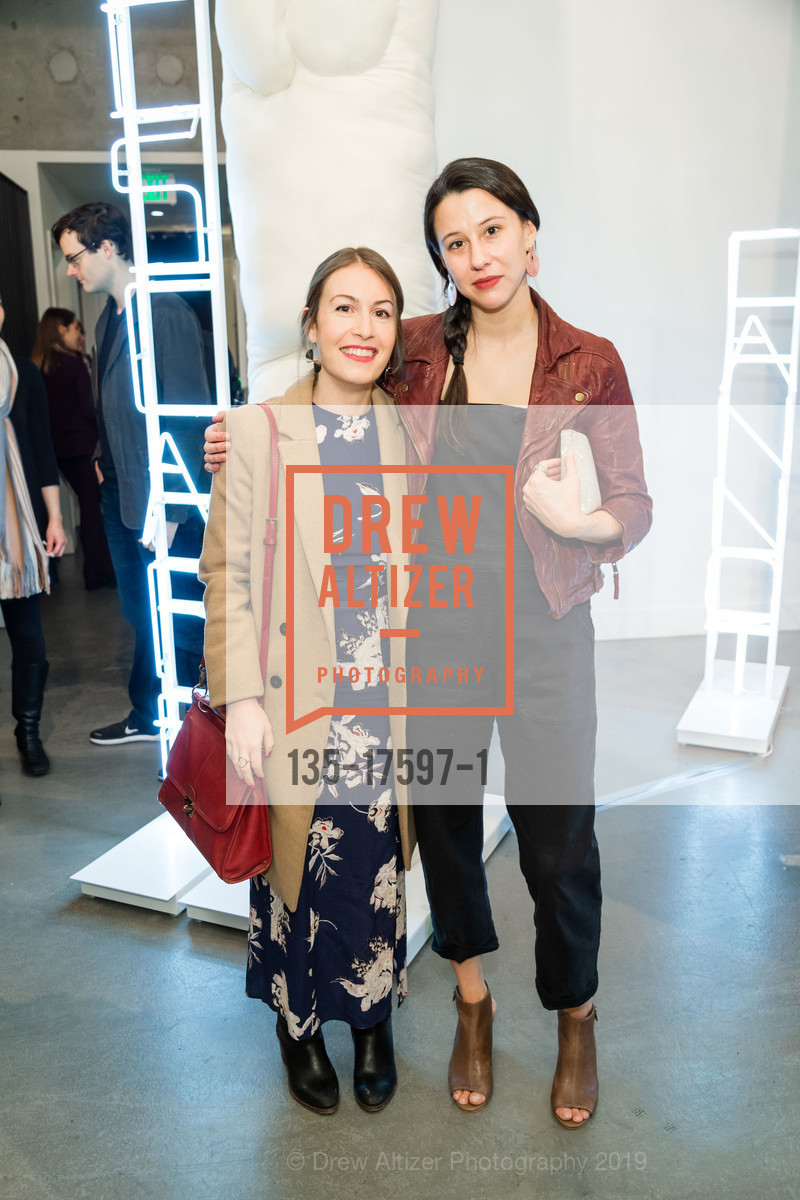 Paige Bellante, Katie Florez, Suzy Kellems Dominik, A Solo Exhibition at the Laundry SF, The Laundry SF. 3359 26th St, San Francisco, CA 94110, January 18th, 2019, Photo #135-17597-1 Paige Bellante, Katie Florez, Photo #135-17597-1