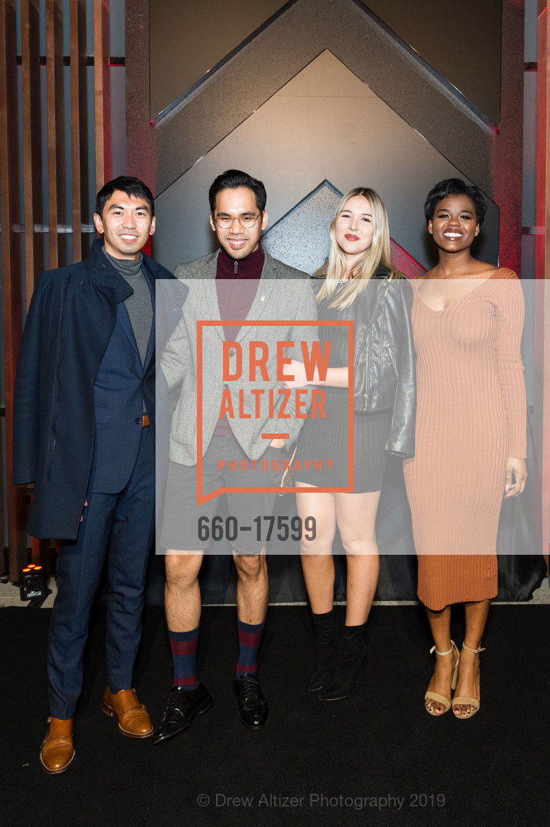 Conrad Gabriel, Peter Dang, Emma Pessereau, Natalie Duvalsaint, Barry's Bootcamp Palo Alto Grand Opening Celebration, Stanford Shopping Center. 228 Stanford Shopping Center, January 24th, 2019, Photo #660-17599 Conrad Gabriel, Peter Dang, Emma Pessereau, Natalie Duvalsaint, Photo #660-17599