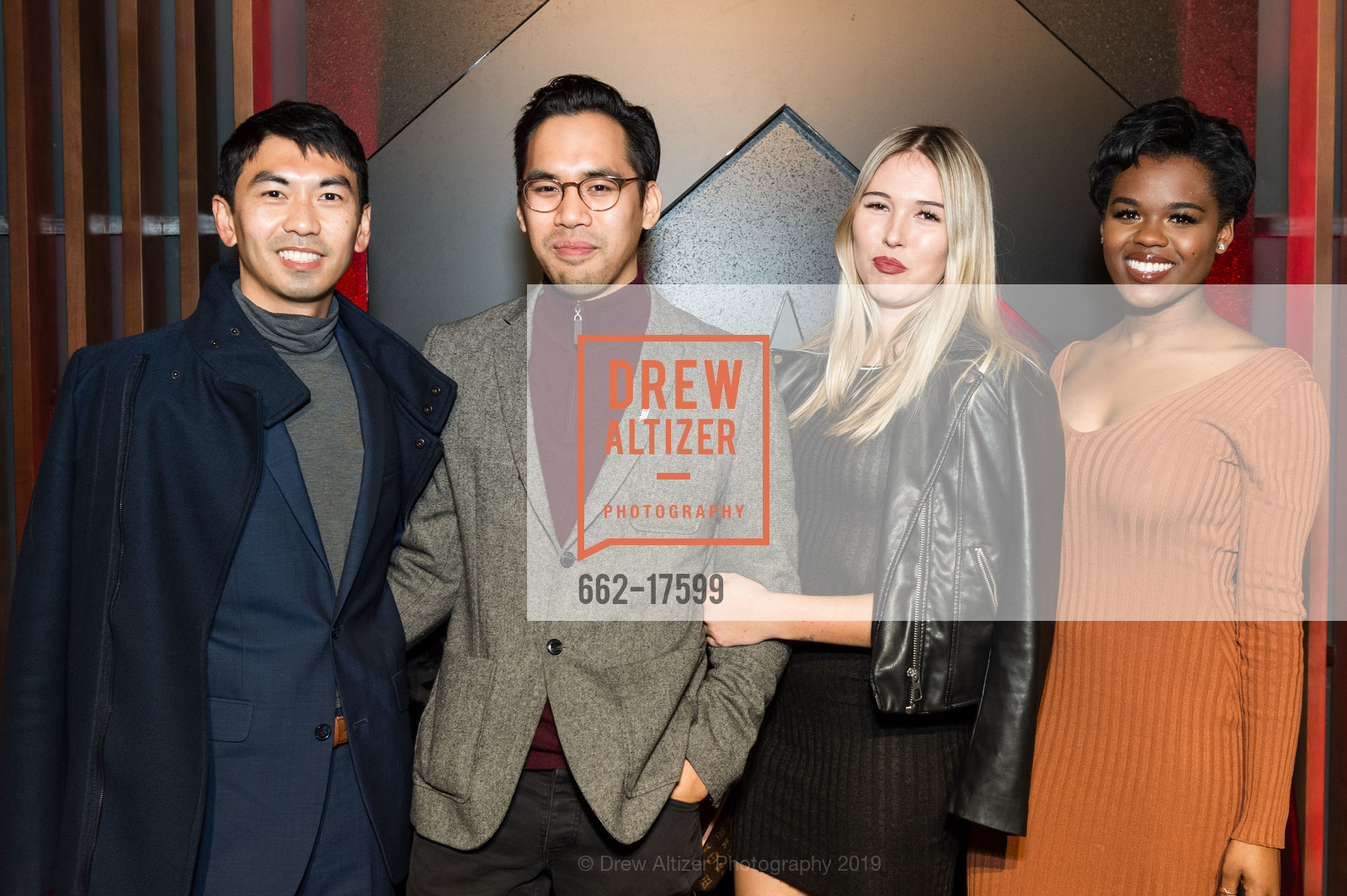 Conrad Gabriel, Peter Dang, Emma Pessereau, Natalie Duvalsaint, Barry's Bootcamp Palo Alto Grand Opening Celebration, Stanford Shopping Center. 228 Stanford Shopping Center, January 24th, 2019, Photo #662-17599 Conrad Gabriel, Peter Dang, Emma Pessereau, Natalie Duvalsaint, Photo #662-17599