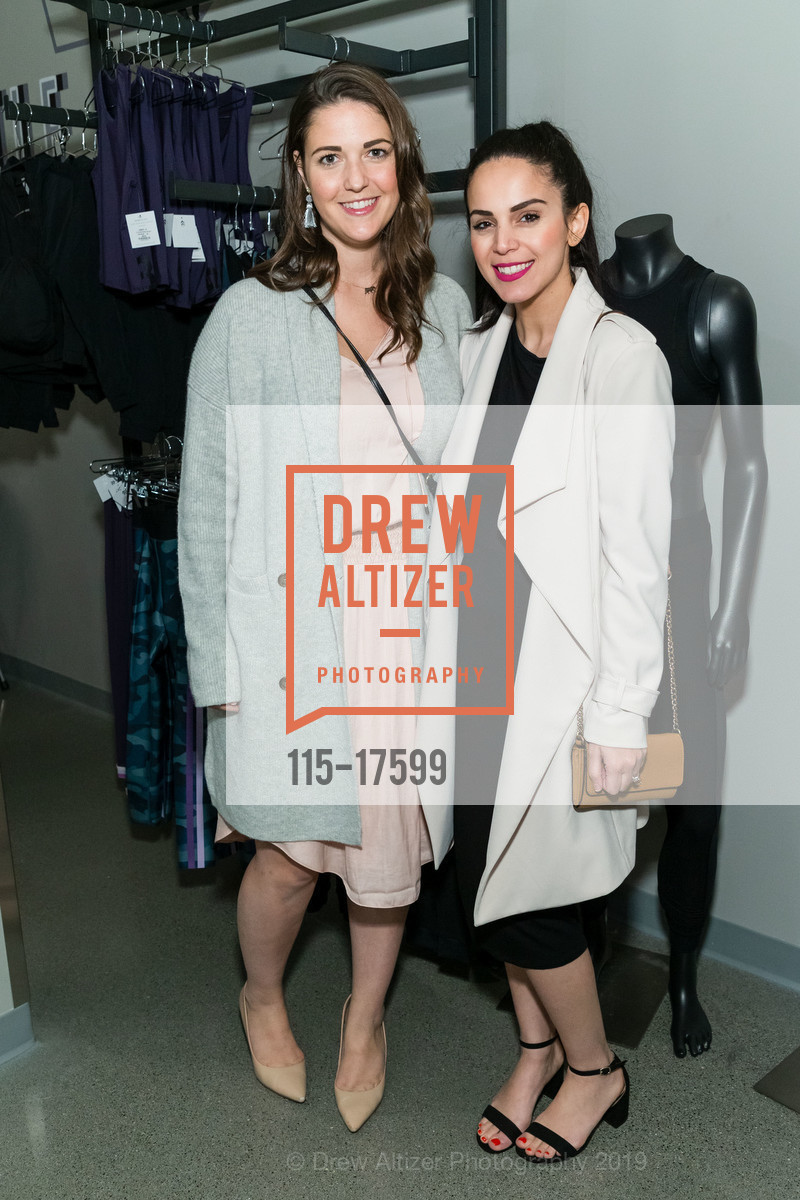Angela Larkin, Nada Alnakeeb, Barry's Bootcamp Palo Alto Grand Opening Celebration, Stanford Shopping Center. 228 Stanford Shopping Center, January 24th, 2019, Photo #115-17599 Angela Larkin, Nada Alnakeeb, Photo #115-17599