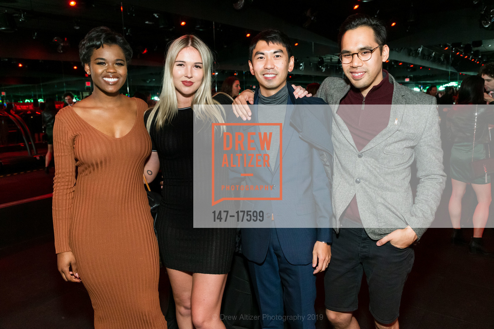 Natalie Duvalsaint, Emma Pessereau, Conrad Gabriel, Peter Dang, Barry's Bootcamp Palo Alto Grand Opening Celebration, Stanford Shopping Center. 228 Stanford Shopping Center, January 24th, 2019, Photo #147-17599 Natalie Duvalsaint, Emma Pessereau, Conrad Gabriel, Peter Dang, Photo #147-17599