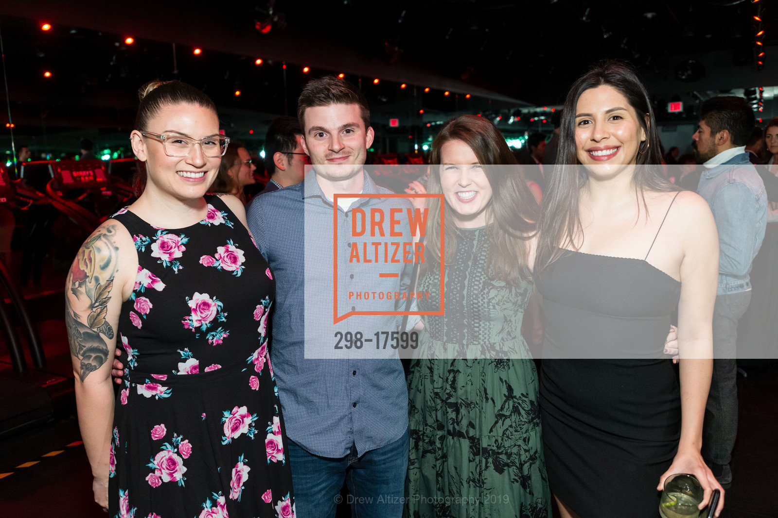 Katie Hayes, Chris Meyer, Kat Edmond, Elizabeth Arnold, Barry's Bootcamp Palo Alto Grand Opening Celebration, Stanford Shopping Center. 228 Stanford Shopping Center, January 24th, 2019, Photo #298-17599 Katie Hayes, Chris Meyer, Kat Edmond, Elizabeth Arnold, Photo #298-17599