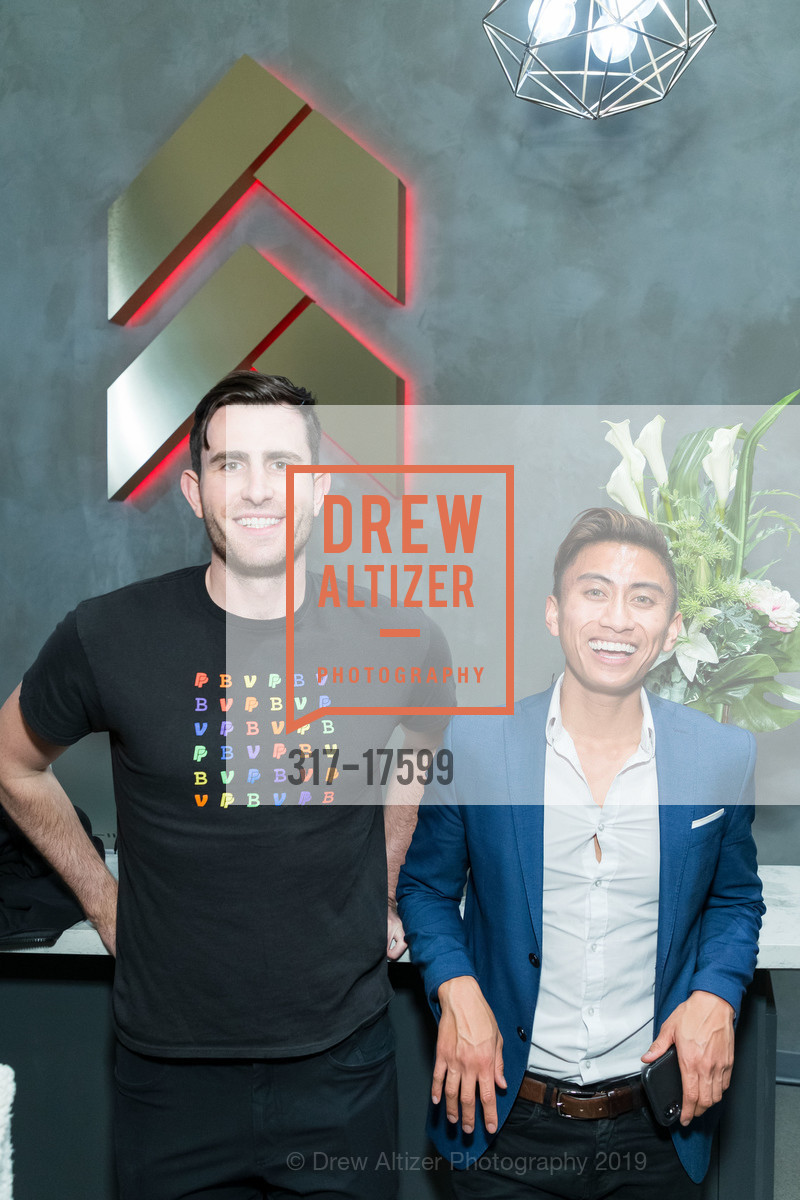 Edwin Brower, Sean Batir, Barry's Bootcamp Palo Alto Grand Opening Celebration, Stanford Shopping Center. 228 Stanford Shopping Center, January 24th, 2019, Photo #317-17599 Edwin Brower, Sean Batir, Photo #317-17599