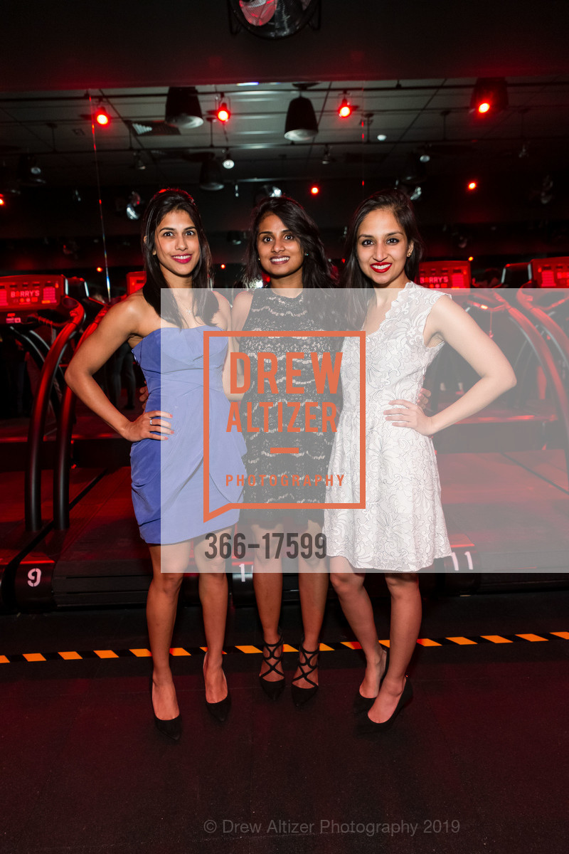 Nikki Shah, Christina Lalani, Esha Atolia, Barry's Bootcamp Palo Alto Grand Opening Celebration, Stanford Shopping Center. 228 Stanford Shopping Center, January 24th, 2019, Photo #366-17599 Nikki Shah, Christina Lalani, Esha Atolia, Photo #366-17599