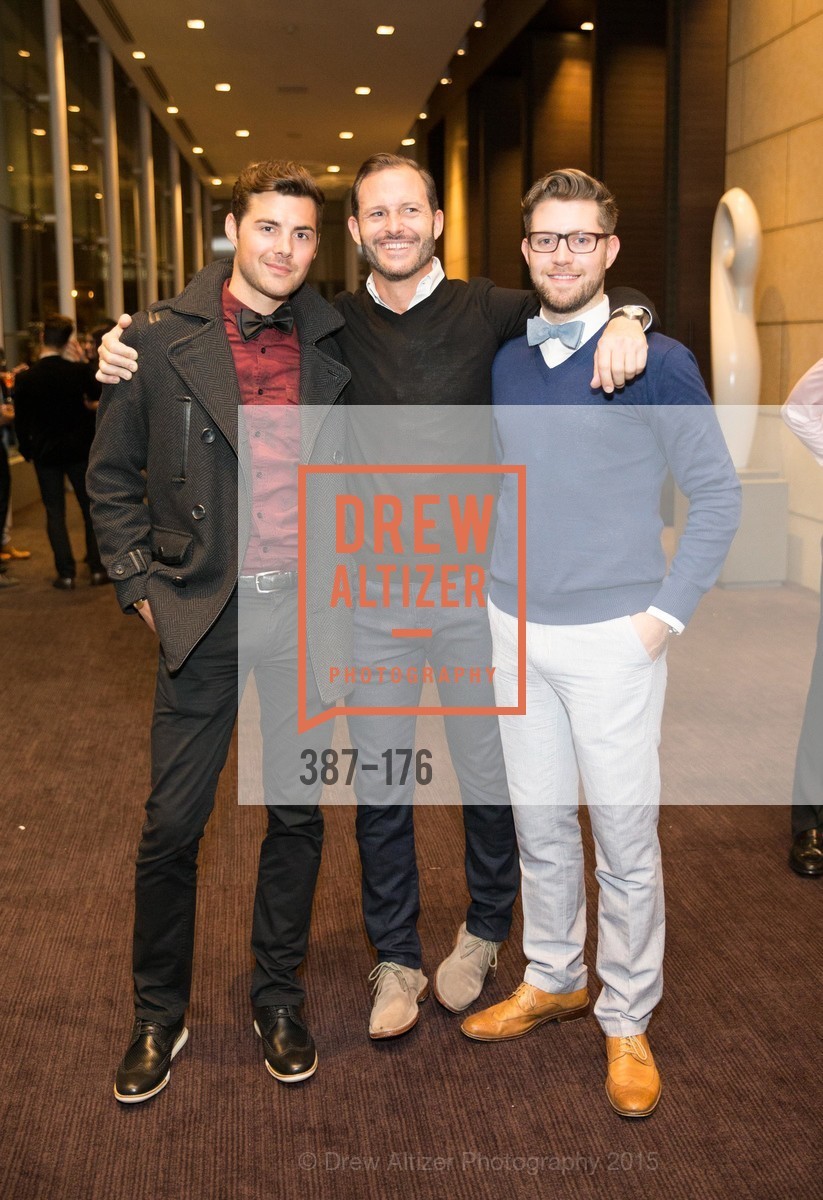 Joshua Chavez, Bryan Halker, Claude Bigelow, Gucci & Vogue Dinner, St. Regis. St. Regis, June 19th, 2015, Photo #387-176 Joshua Chavez, Bryan Halker, Claude Bigelow, Photo #387-176