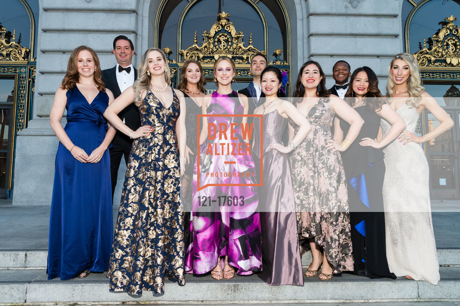 Christopher Correa, Elizabeth Sgarrella, Alana Naber, Daniel Cassell, Jamie Lee Taylor, Susan Lin, Jacqueline Barrett, Gary Williams, SF Ballet ENCORE! Gala 2019, City Hall/ War Memorial. 301 Van Ness Ave, Photo #121-17603 Christopher Correa, Elizabeth Sgarrella, Alana Naber, Daniel Cassell, Jamie Lee Taylor, Susan Lin, Jacqueline Barrett, Gary Williams, Photo #121-17603