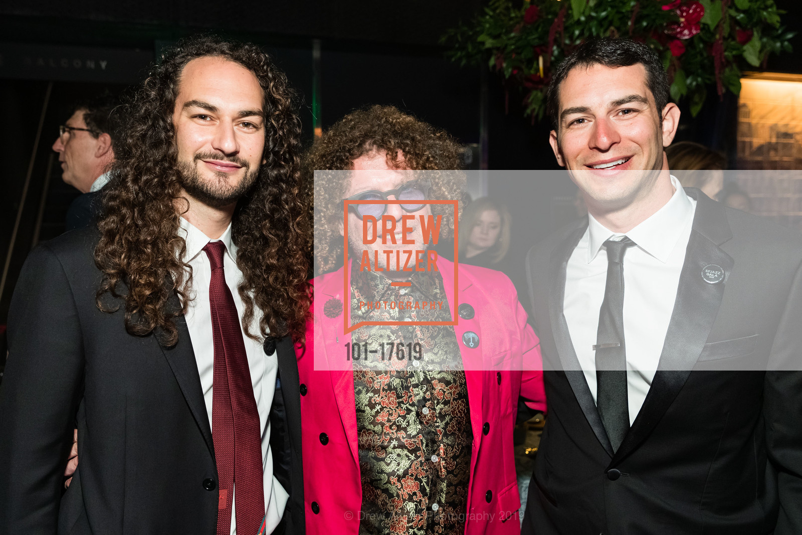 Ben Jaffe, Adam Swig, Ben Swig, SFJAZZ Gala 2019, SFJAZZ. 201 Franklin St, San Francisco, CA 94102, January 31st, 2019, Photo #101-17619 Ben Jaffe, Adam Swig, Ben Swig, Photo #101-17619