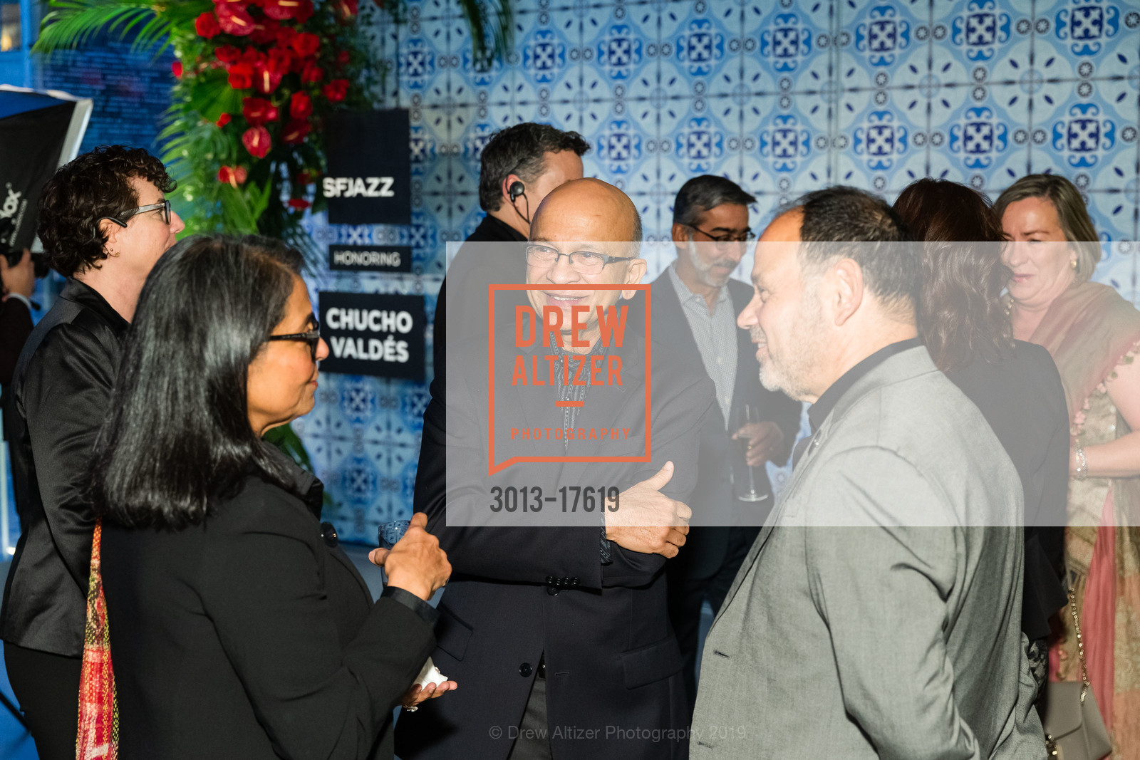 Ruby Chatterjee, Sumanta Chatterjee, Carlos Arroyo, SFJAZZ Gala 2019, SFJAZZ. 201 Franklin St, San Francisco, CA 94102, January 31st, 2019, Photo #3013-17619 Ruby Chatterjee, Sumanta Chatterjee, Carlos Arroyo, Photo #3013-17619