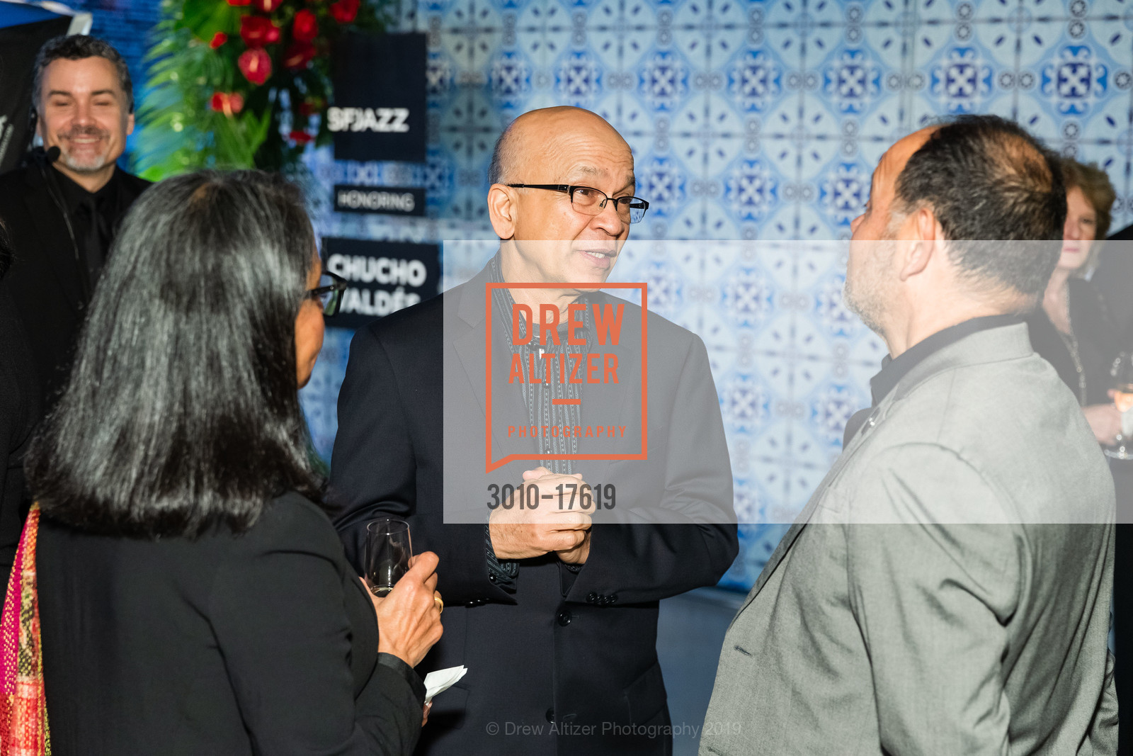 Ruby Chatterjee, Sumanta Chatterjee, Carlos Arroyo, SFJAZZ Gala 2019, SFJAZZ. 201 Franklin St, San Francisco, CA 94102, January 31st, 2019, Photo #3010-17619 Ruby Chatterjee, Sumanta Chatterjee, Carlos Arroyo, Photo #3010-17619