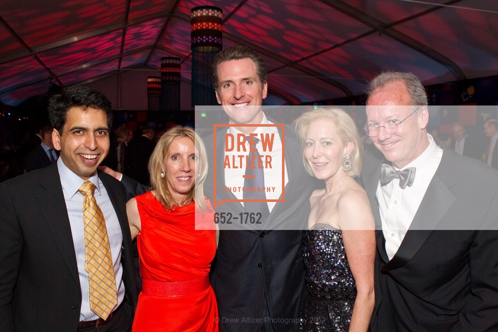 Sal Khan, Amy Rao, Gavin Newsom, Wendy Schmidt, William McDonough, CALIFORNIA ACADEMY OF SCIENCE Presents Big Bang Gala 2012, US, April 19th, 2012, Photo #652-1762 Sal Khan, Amy Rao, Gavin Newsom, Wendy Schmidt, William McDonough, Photo #652-1762