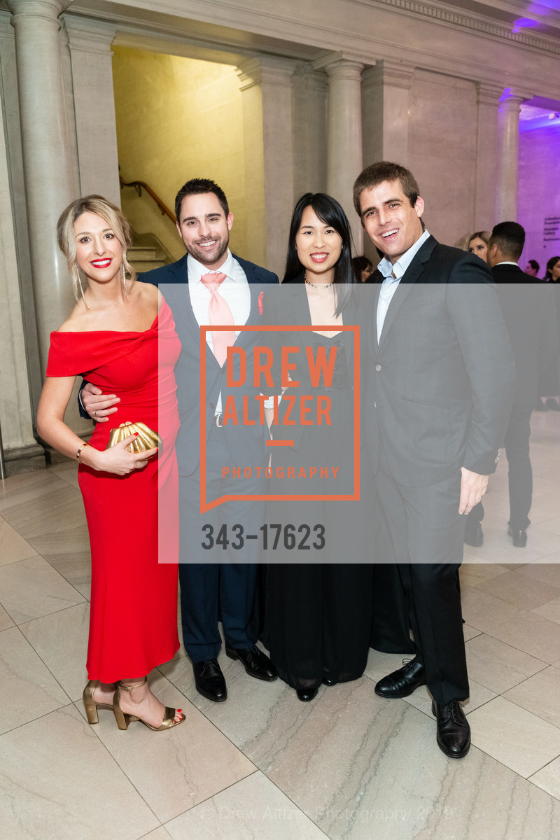 Christina Knight, Dan O'Neil, Katherine Lee, Alexander Sweet, ArtPoint Cocktail Party at the Legion of Honor, Legion of Honor. 100 34th Ave, San Francisco, CA 94121, January 31st, 2019, Photo #343-17623 Christina Knight, Dan O'Neil, Katherine Lee, Alexander Sweet, Photo #343-17623
