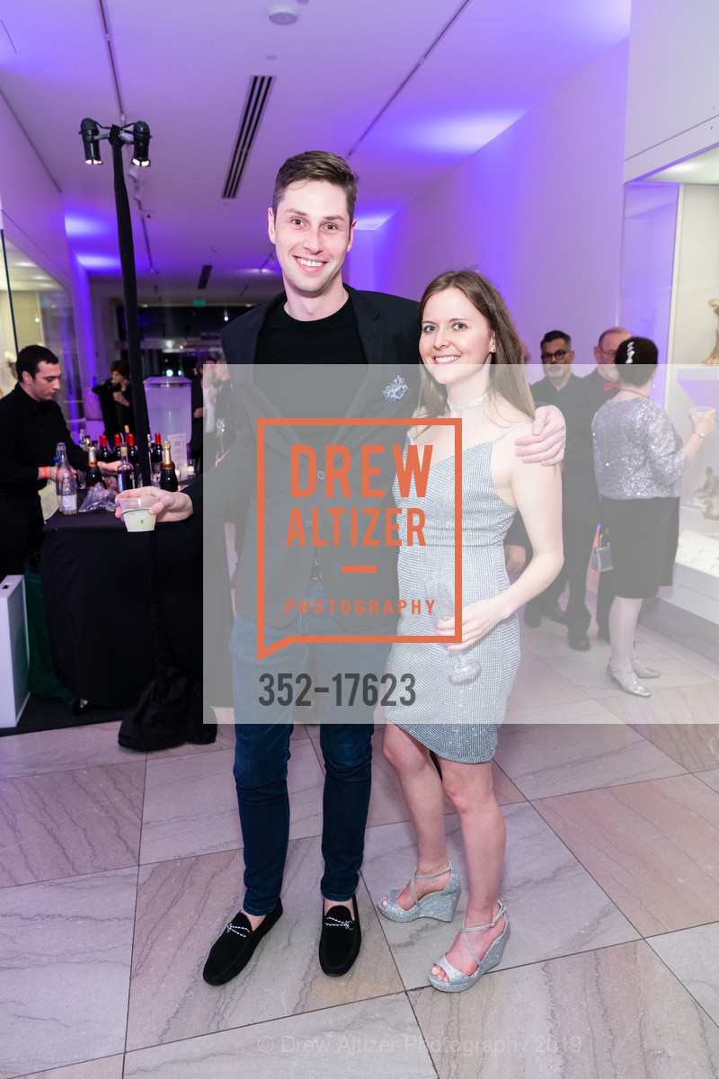 Ryan Pinter, Alexa Beaman, ArtPoint Cocktail Party at the Legion of Honor, Legion of Honor. 100 34th Ave, San Francisco, CA 94121, January 31st, 2019, Photo #352-17623 Ryan Pinter, Alexa Beaman, Photo #352-17623