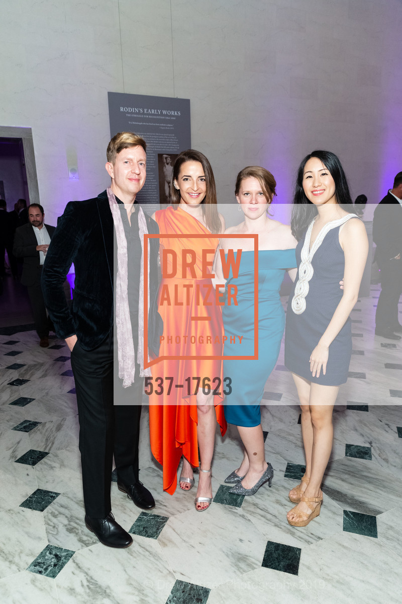 Warner Johnston, Danielle Fisher, Julie Missimore, Jenny Li, ArtPoint Cocktail Party at the Legion of Honor, Legion of Honor. 100 34th Ave, San Francisco, CA 94121, January 31st, 2019, Photo #537-17623 Warner Johnston, Danielle Fisher, Julie Missimore, Jenny Li, Photo #537-17623