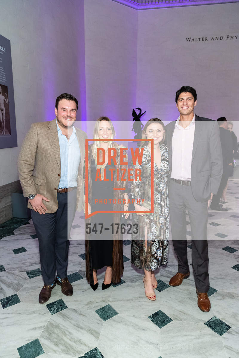 Ryan Swisher, Ali Swisher, Stacey Bledsoe, Chris Castro, ArtPoint Cocktail Party at the Legion of Honor, Legion of Honor. 100 34th Ave, San Francisco, CA 94121, January 31st, 2019, Photo #547-17623 Ryan Swisher, Ali Swisher, Stacey Bledsoe, Chris Castro, Photo #547-17623