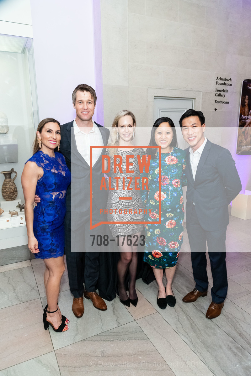 Vignesh Raghurman, Lene Fortier, Jan Gaudestad, Laura Jacobsen, Katherine Meng, Kevin Ye, ArtPoint Cocktail Party at the Legion of Honor, Legion of Honor. 100 34th Ave, San Francisco, CA 94121, January 31st, 2019, Photo #708-17623 Vignesh Raghurman, Lene Fortier, Jan Gaudestad, Laura Jacobsen, Katherine Meng, Kevin Ye, Photo #708-17623