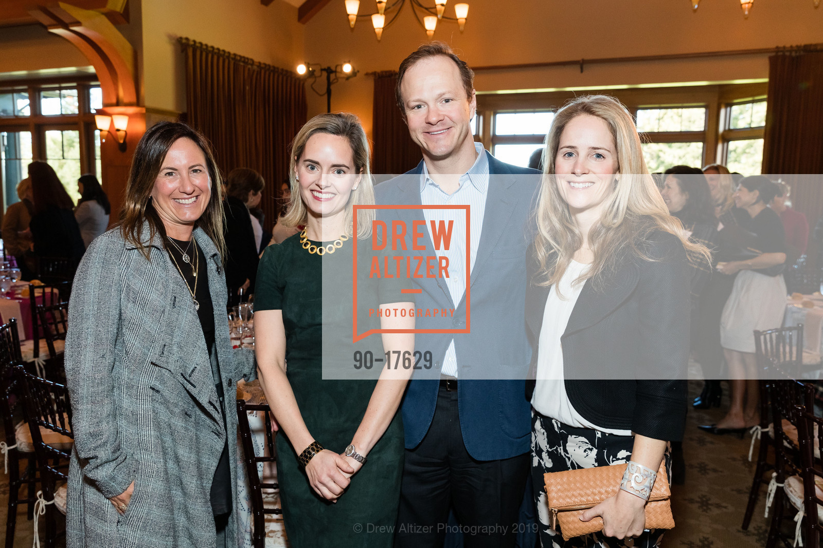 Sara Hirsch, Chandler Evans, Oliver Evans, Jenny Hayden, Stanford Women's Health Lunch - Peninsula, Sharon Heights Golf and Country Club. 2900 Sand Hill Road, February 5th, 2019, Photo #90-17629 Sara Hirsch, Chandler Evans, Oliver Evans, Jenny Hayden, Photo #90-17629