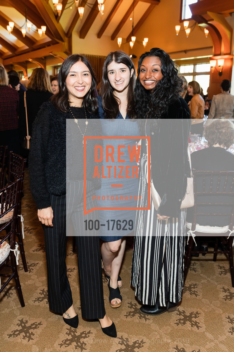 Alijah Marquez, Katarina Florissi, Divya Gopisetty, Stanford Women's Health Lunch - Peninsula, Sharon Heights Golf and Country Club. 2900 Sand Hill Road, February 5th, 2019, Photo #100-17629 Alijah Marquez, Katarina Florissi, Divya Gopisetty, Photo #100-17629