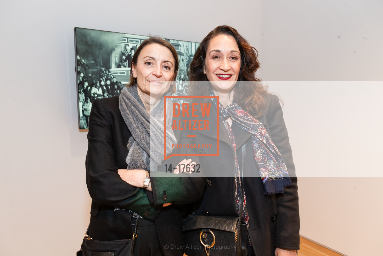Anne Marie Bourcier, Agnes Faure, Pace Gallery hosts JR Opening Reception 2019, Pace Gallery. 229 Hamilton Avenue, Photo #14-17632 Anne Marie Bourcier, Agnes Faure, Photo #14-17632