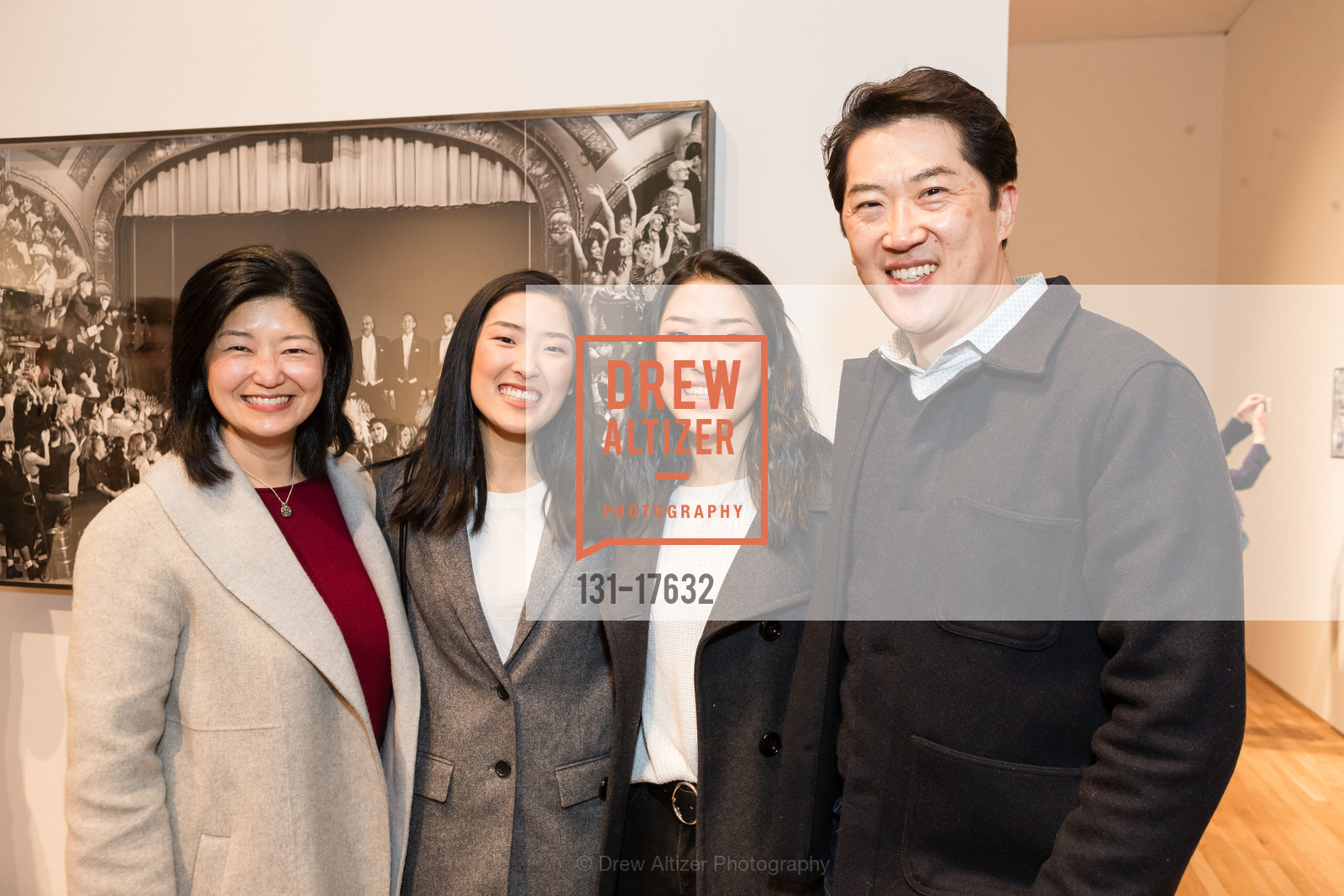 Amy Lim, Diana Lim, Natalie Lim, Dion Lim, Pace Gallery hosts JR Opening Reception 2019, Pace Gallery. 229 Hamilton Avenue, Photo #131-17632 Amy Lim, Diana Lim, Natalie Lim, Dion Lim, Photo #131-17632
