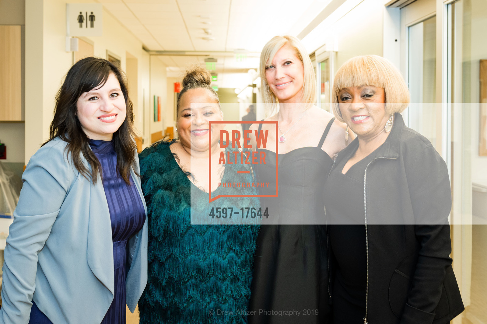 Bianca Diaz, Teresa Tyson, Janet Reilly, Brenda Wright, CPMC Van Ness Opening Gala, CPMC Van Ness, February 7th, 2019, Photo #4597-17644 Bianca Diaz, Teresa Tyson, Janet Reilly, Brenda Wright, Photo #4597-17644