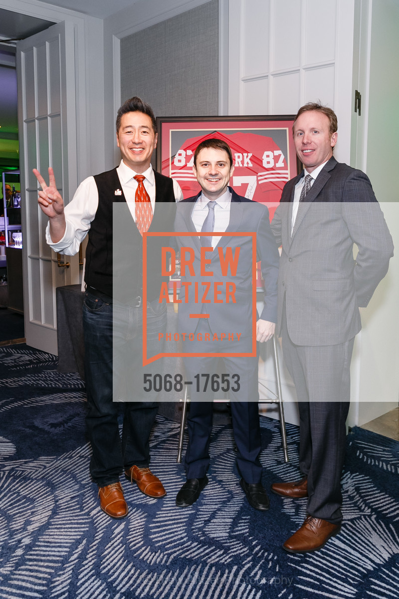 Larry Chiang, Rob Chester, Zac Donahue, Guardsmen Sports Auction 2019, Four Seasons Hotel SF. 757 Market St, Photo #5068-17653 Larry Chiang, Rob Chester, Zac Donahue, Photo #5068-17653