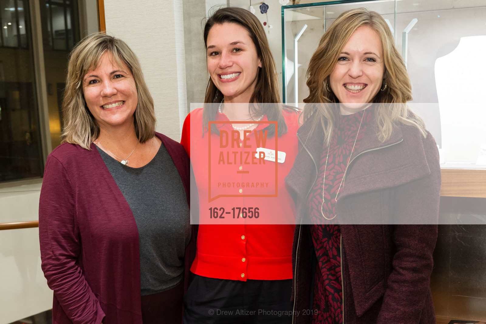 Maria Olson, Kimberly Johnson, Laura Steinfeldt, American Heart Assoc. hosted by Shreve & Co. 2019, Shreve & Co. 150 Post St, February 7th, 2019, Photo #162-17656 Maria Olson, Kimberly Johnson, Laura Steinfeldt, Photo #162-17656
