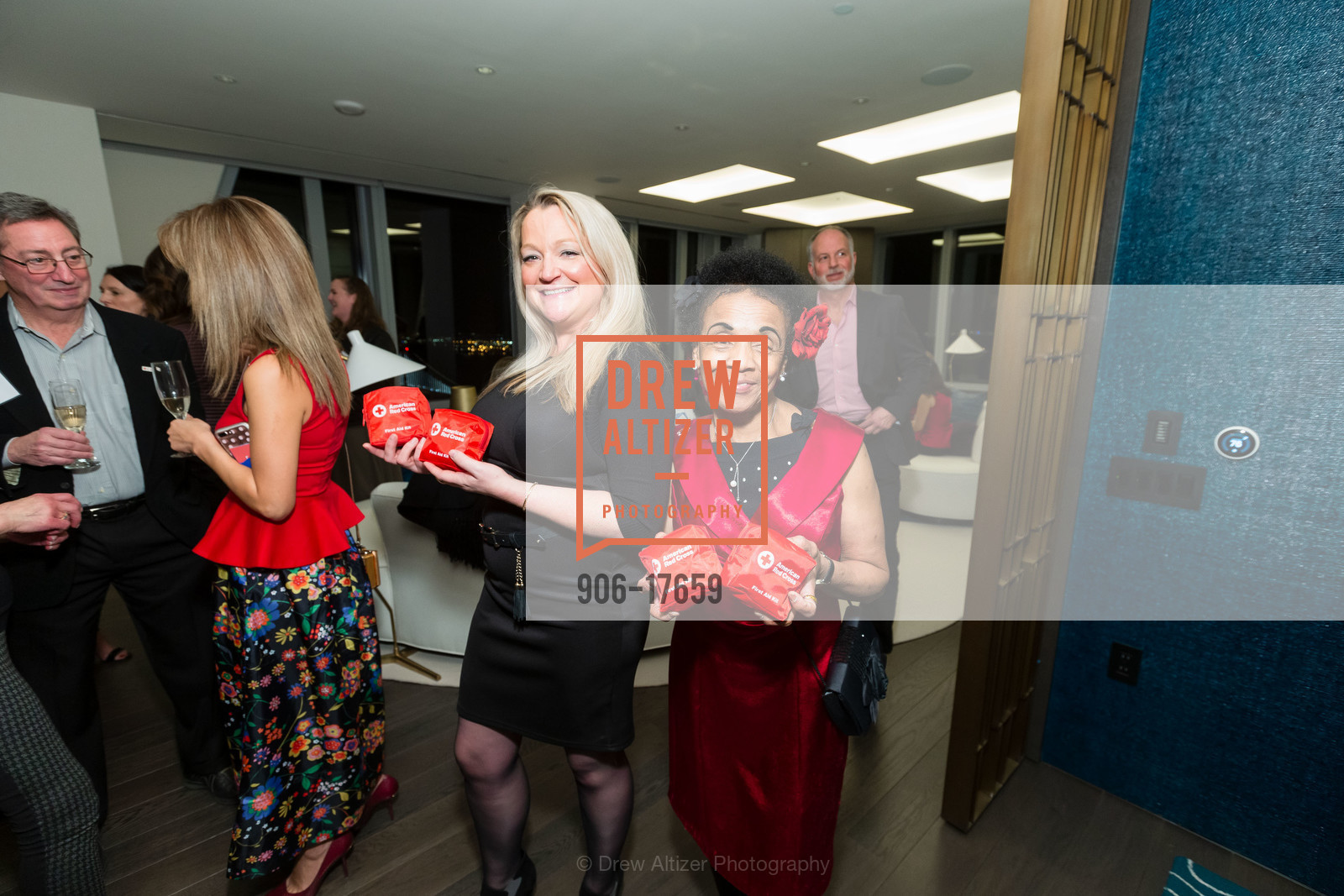 Joy Stanton, Gwen Mitchell, Red Cross Gala Launch Party 2019, 181 Fremont Residences. 181 Fremont St, Photo #906-17659 Joy Stanton, Gwen Mitchell, Photo #906-17659