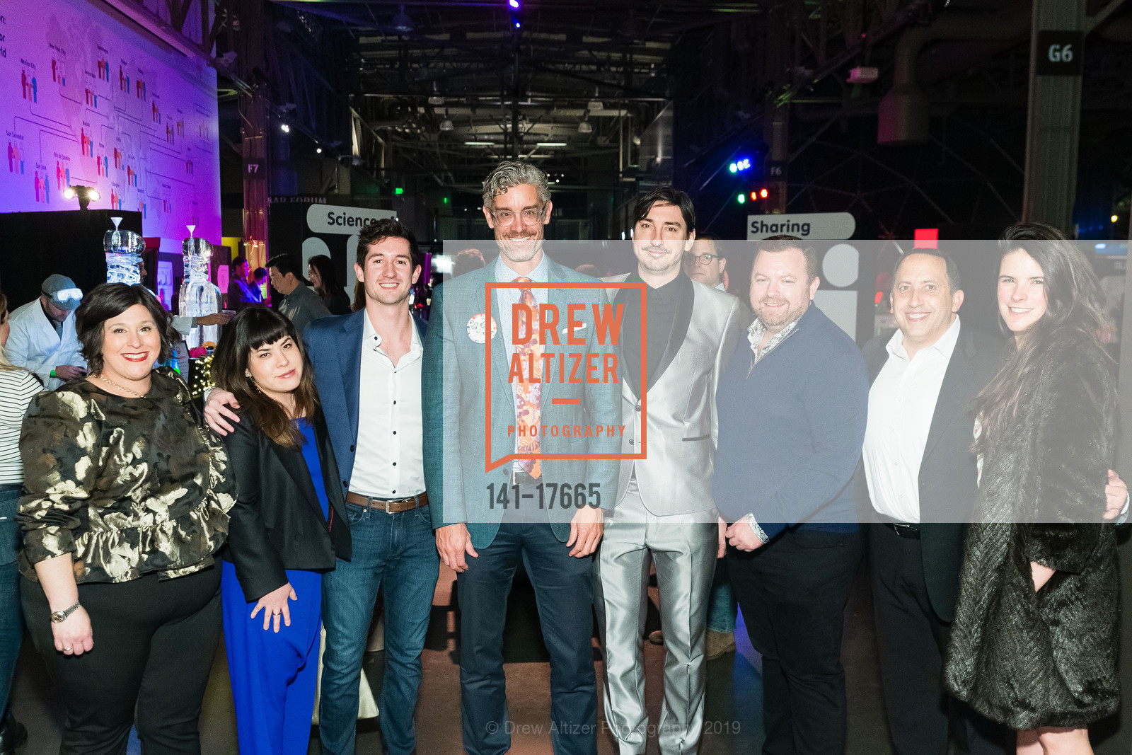 Chris Flink, Susie Varadi, Doug Dalton, Robin Juan, Matt Dolan, Zach Cogan, Stu Berman, Cee Cee Smith, Science of Cocktails 2019, Expoloratorium. Pier 15, San Francisco, 94111, February 8th, 2019, Photo #141-17665 Chris Flink, Susie Varadi, Doug Dalton, Robin Juan, Matt Dolan, Zach Cogan, Stu Berman, Cee Cee Smith, Photo #141-17665