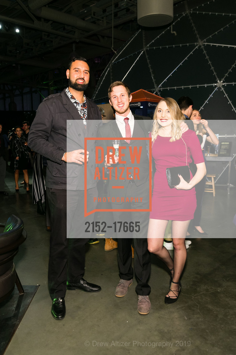 Sunny Sangha, Nathan Larson, Valerie Kondratova, Science of Cocktails 2019, Expoloratorium. Pier 15, San Francisco, 94111, February 8th, 2019, Photo #2152-17665 Sunny Sangha, Nathan Larson, Valerie Kondratova, Photo #2152-17665