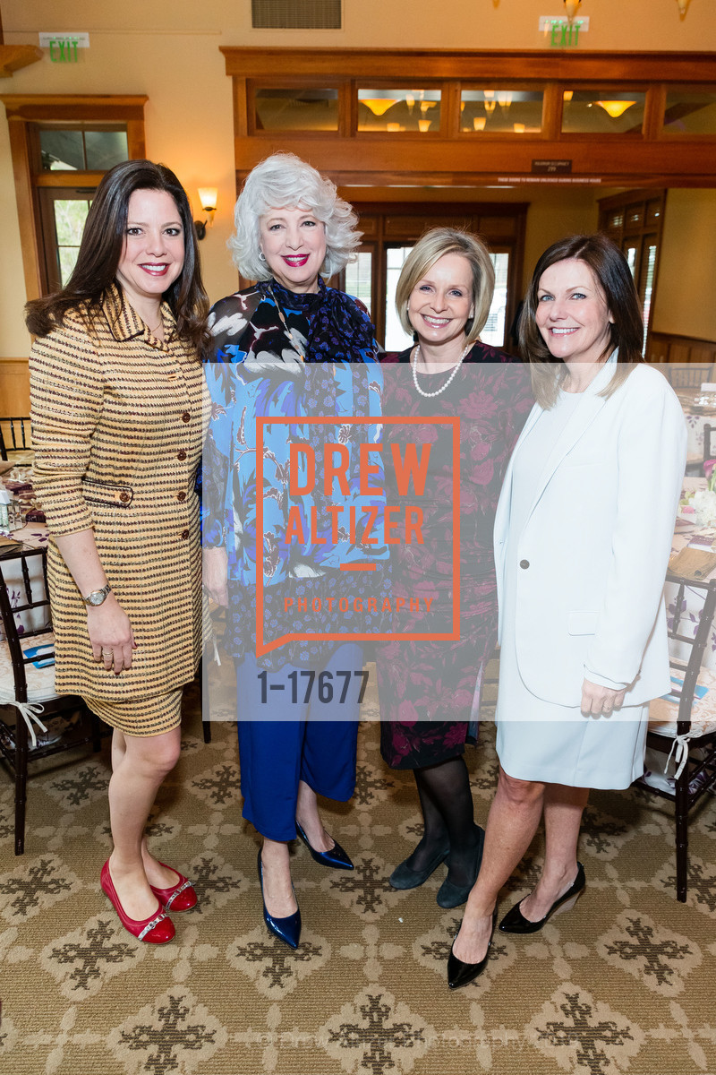 Heather Pietsch, Joanne Lewis, Dagmar Schildwach, Lynn Carey, Part the Cloud Luncheon 2019, Sharon Heights Country Club. 2900 Sand Hill Road, February 13th, 2019, Photo #1-17677 Heather Pietsch, Joanne Lewis, Dagmar Schildwach, Lynn Carey, Photo #1-17677