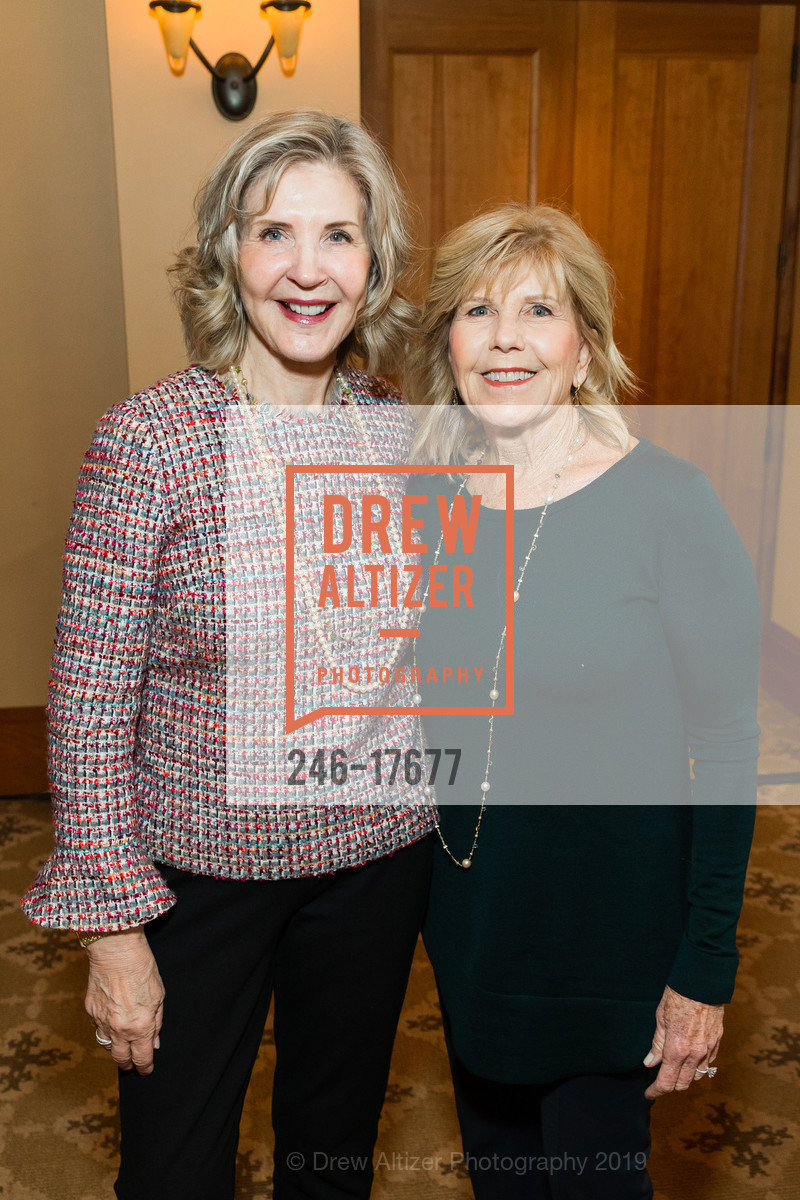 Jo Ariko, Donna Butcher, Part the Cloud Luncheon 2019, Sharon Heights Country Club. 2900 Sand Hill Road, February 13th, 2019, Photo #246-17677 Jo Ariko, Donna Butcher, Photo #246-17677