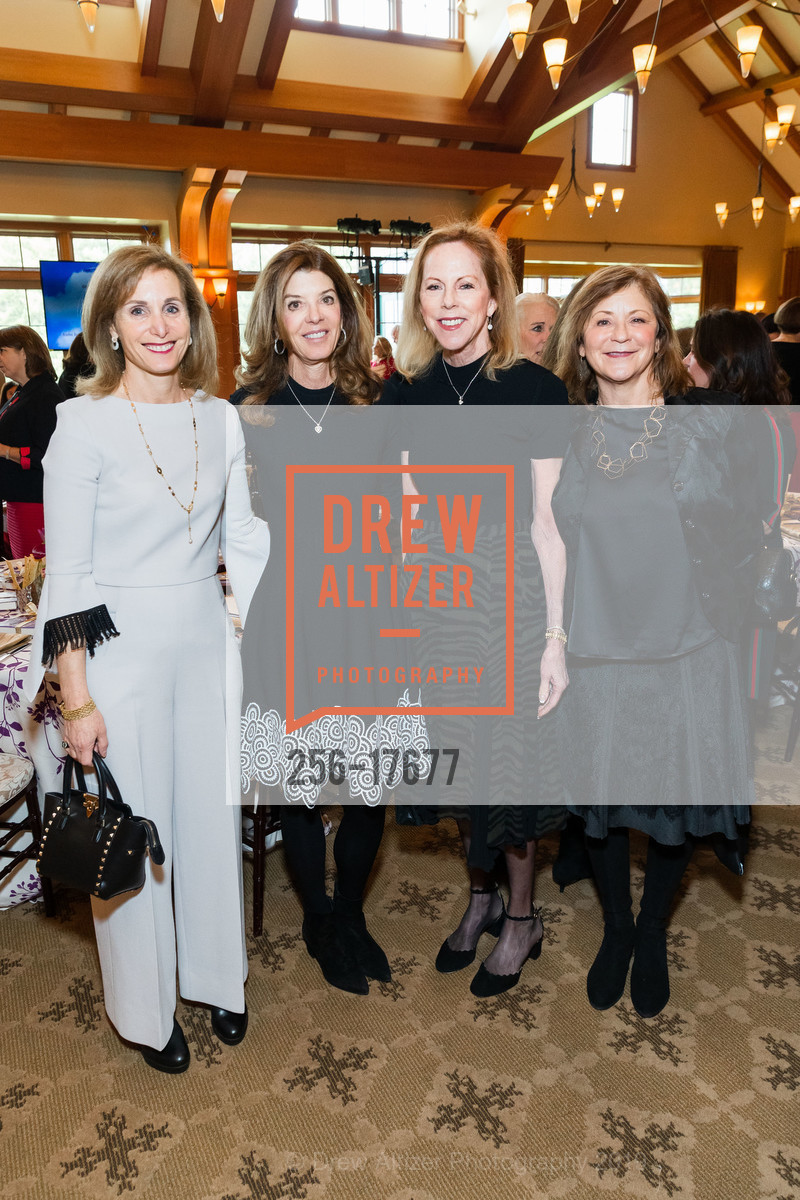 Heather Rosenkranz, Anne Lawler, Sally Robinson, MJ Elmore, Part the Cloud Luncheon 2019, Sharon Heights Country Club. 2900 Sand Hill Road, February 13th, 2019, Photo #256-17677 Heather Rosenkranz, Anne Lawler, Sally Robinson, MJ Elmore, Photo #256-17677
