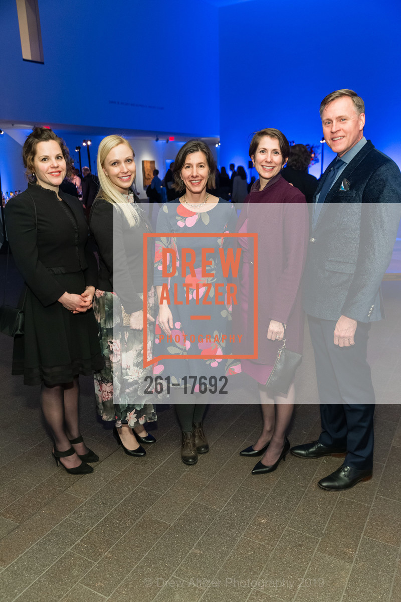 Hillary Olcott, Melissa Buron, Elise Effmann Clifford, Deanna Griffin, Ed Prohaska, Monet: The Late Years Reception and Viewing, de Young Museum, February 14th, 2019, Photo #261-17692 Hillary Olcott, Melissa Buron, Elise Effmann Clifford, Deanna Griffin, Ed Prohaska, Photo #261-17692
